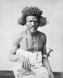 Beja Tribesman from Eastern Sudan, 1885