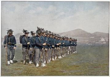 Bersaglieri platoon of the Italian army