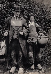 Couple of Breton beggars
