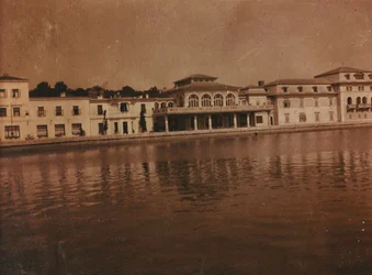 Façades of Some Buildings Facing the Water, in the Island Great Brijun (Veliki Brijun), Brijuni Islands
