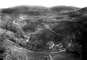 La Dorche, Village and Bridge, Rhone-Alpes, France