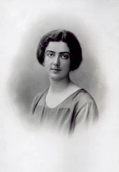 Half-Length Portrait of Princess Jolanda of Savoy, Smiling on Her Wedding Day