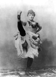 Louise Weber aka La Goulue, French Cancan Dancer at Folies Bergeres in Paris