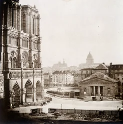 Notre Dame de Paris and the Square, Late 19th Century