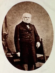 Portrait of Francois Joseph (Francois-Joseph) Fetis (1794-1871) Belgian musicologist, composer, critic and teacher Photograph. 19th century.