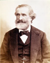 Portrait of Giuseppe Verdi around 1870. Museo della Scala of Milan