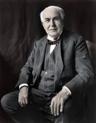 Portrait of Thomas Edison, American Physicist