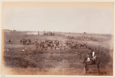 Sappers and Miners Making Shelter Trenches During the Delhi Camp of Exercise, 1885