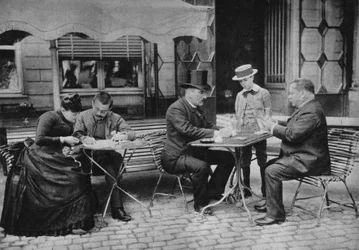 Scene of daily life, the tradition of 