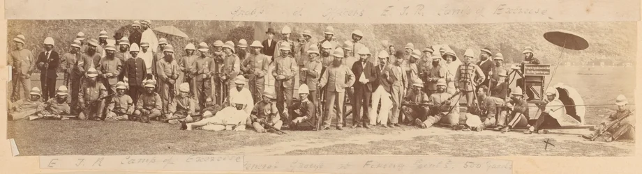 The East Indian Railway Rifle Volunteers at Their Camp of Exercise