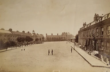 The Royal Marine Barracks at Chatham, Kent, UK, Late 19th Century