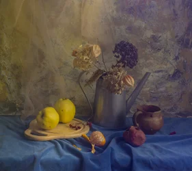 Autumn Quince Still Life