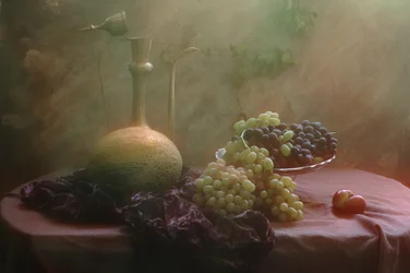 Hazy Grapes and Pitcher