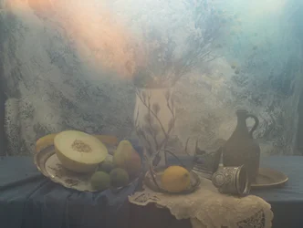 Softly Lit Fruit Still Life