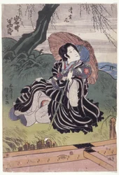 Iwai Hanshirō In The Role Of The Nun Seigen