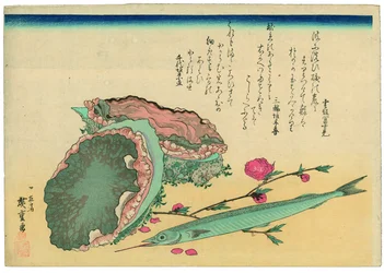 Abalone, Halfbeak, and Peach Blossoms