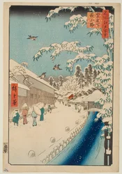 Atagoshita and Yabu Lane, from the series “One Hundred Famous Views of Edo”