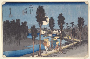 Dusk in Numazu, from the Series Fifty-three Stations of the Tōkaidō