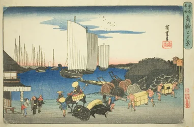 Evening View of Takanawa, from the series "Famous Places in the Eastern Capital"