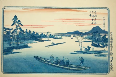 Late Spring at Massaki, from the series "Famous Views of the Eastern Capital"