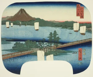 Long Bridge at Seta (Seta no nagahashi), from the Series 