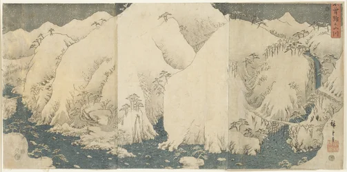 Mountain and River at Kiso Pass, August 1857