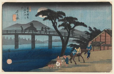 Nagakubo, No.28, from the Series Sixty-Nine Stations of the Kisokaido Highway
