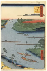 Nakagawa River Mouth, No.70 from One Hundred Famous Views of Edo, 1857