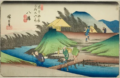 No. 25: Yawata, from the series Sixty-nine Stations of the Kisokaido