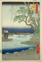 Oumayagashi, from the series One Hundred Famous Views of Edo