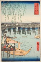 Ryogoku Bridge in the Eastern Capital, from the series 