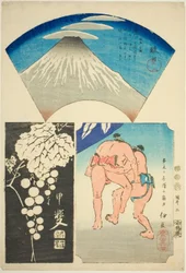 Suruga, Kai, and Izu, no. 5 from the series "Cutout Pictures of the Provinces"