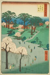 Temple Gardens in Nippori, from the series 