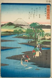 The Chofu Jewel River in Musashi Province, from the series Six Jewel Rivers in the Various Provinces