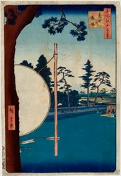 The Horse Track at Takata, One Hundred Famous Views of Edo