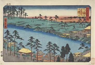 The Kumano Shrine and the Pond of the Twelve Shrines at Tsunohazu in Yotsuya