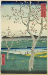The Outskirts of Koshigaya in Musashi Province, from the series 