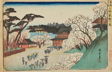 "Tōeizan Temple in Ueno" from the Series "Famous Places of Edo"