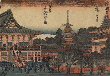View of Kinryu-zan Temple in Asakusa