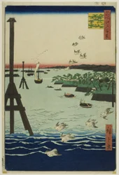 View of Shiba Bay, from the series "One Hundred Famous Views of Edo"