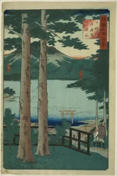 The Lake at Chuzenji in Shimotsuke Province, from the series 