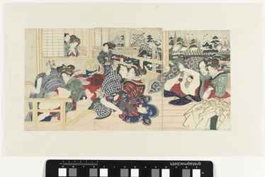 Lovers on Terrace in Winter