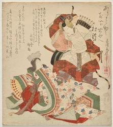Ichikawa Danjūrō VII and Segawa Kikunojō V as Soga no Gorō