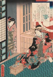 Tale of the Courtesan Shiratama by Utagawa Toyokuni