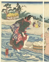 The Chofu Tama River in Musashi Province