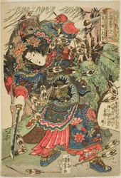 Hu Sanniang, from the series "One Hundred and Eight Heroes of the Popular Water Margin"