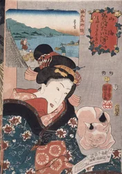 Octopus Fishing at Takasago in Harima Province, from the Series 