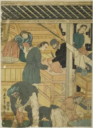 Sales Room at a Foreign Merchant Shop in Yokohama