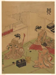 Koto (Kin), from an untitled series of the Four Accomplishments