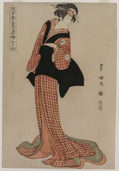 Iwai Kiyotaro (Edoya) as Okaru, from the series Pictures of Actors Onstage